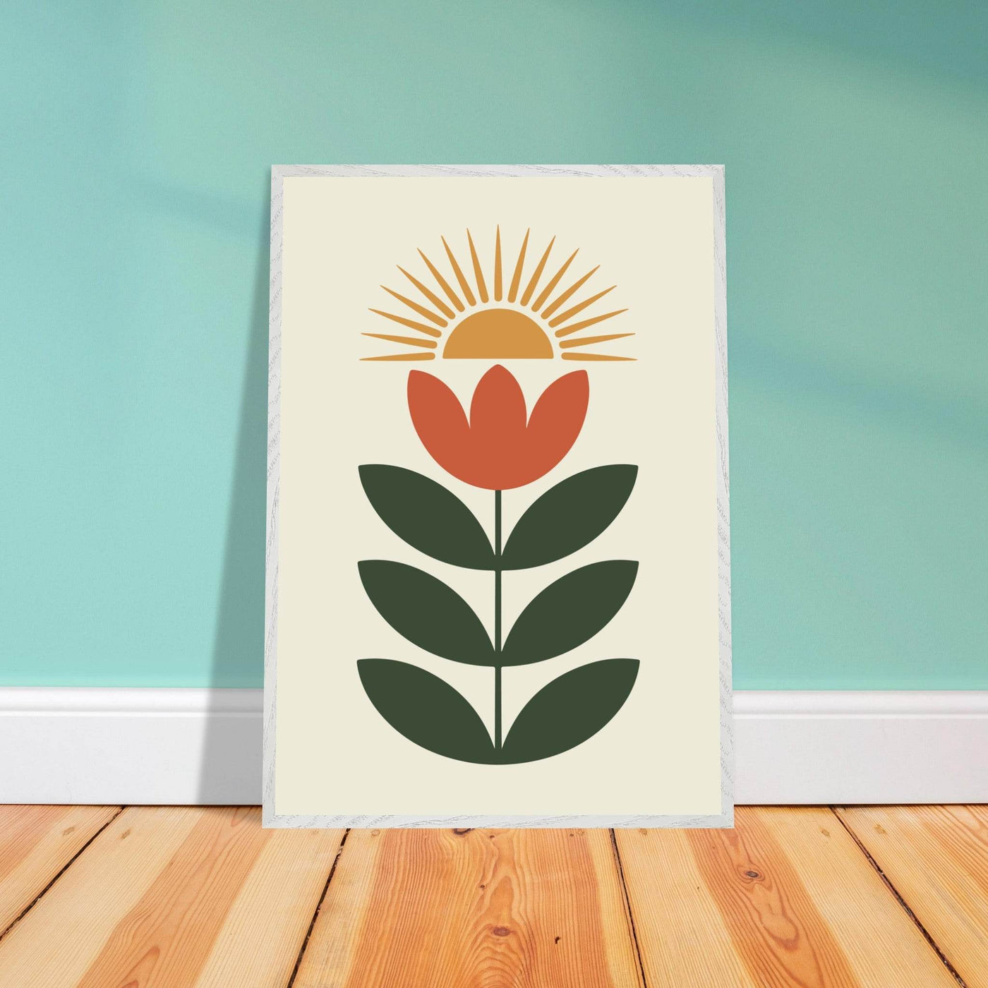 Abstract Floral Sun - Vibrantwalls