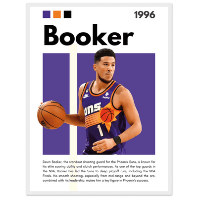 Devin Booker Phoenix Suns Modern Art Print - Vibrantwalls