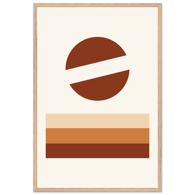 Abstract Desert Landscape Earthy Tones - Vibrantwalls