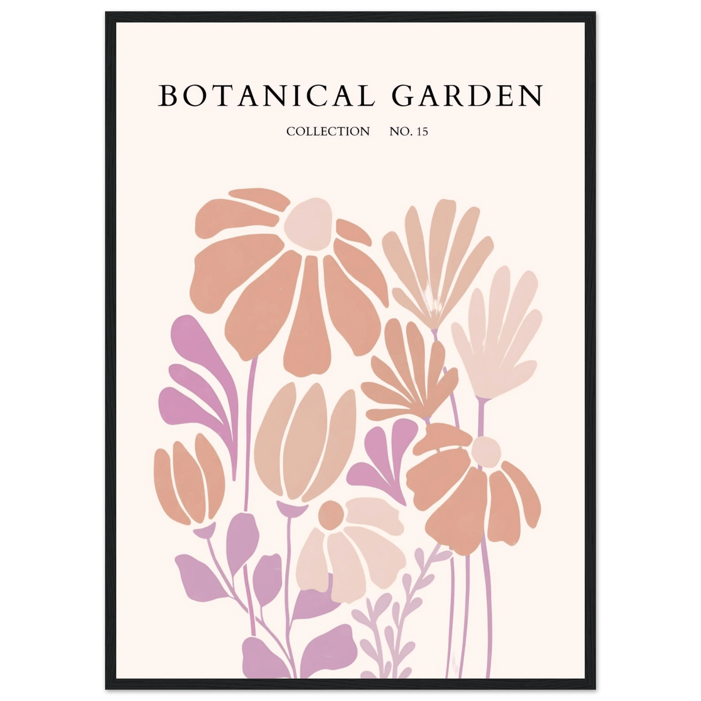 Botanical Garden Collection Framed Posters – Soft Floral Abstract Art Prints | Ready-to-Hang - Vibrantwalls