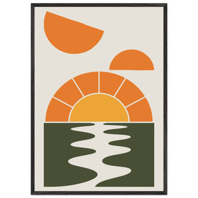 Abstract Sunset Oasis - Vibrantwalls
