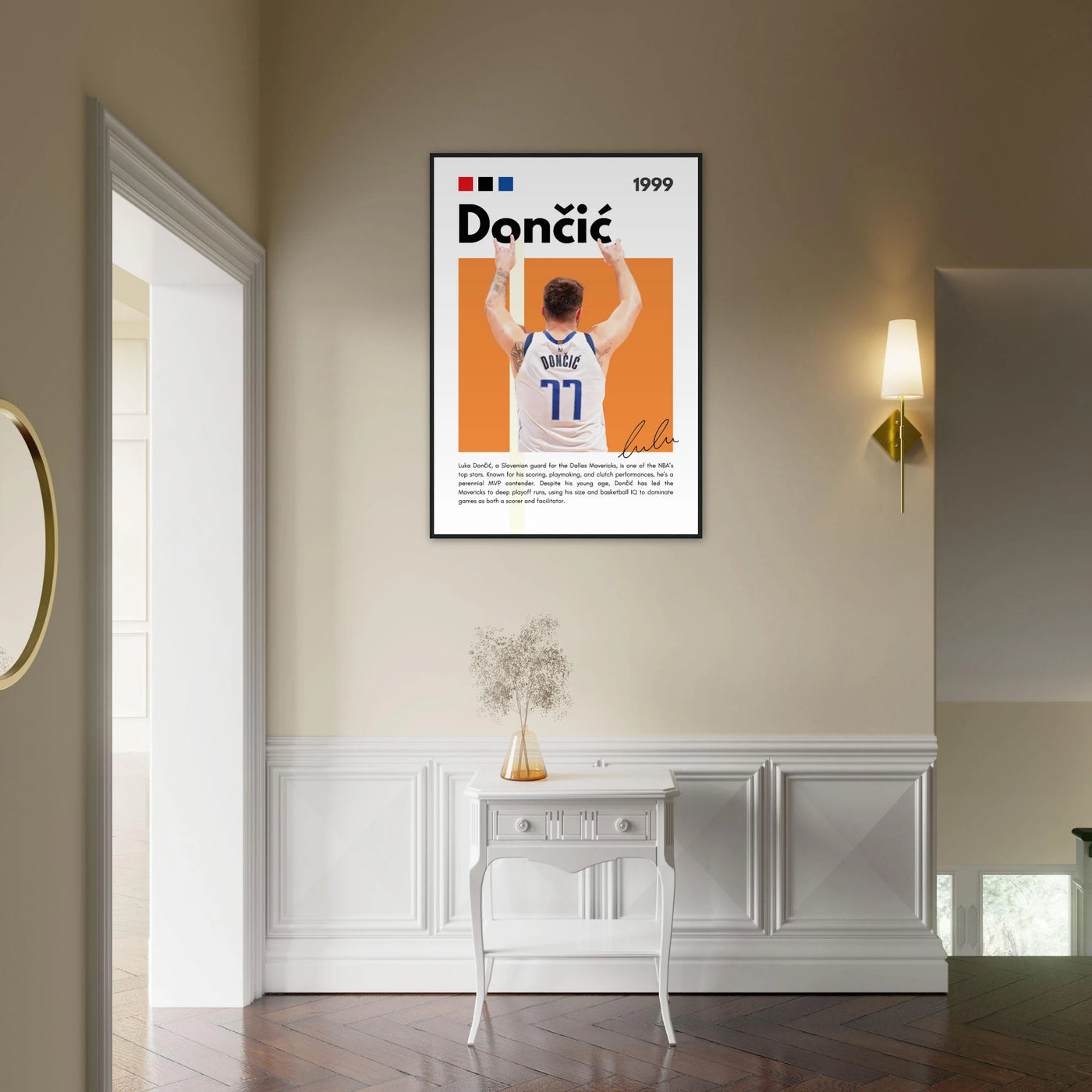 Luka Dončić El Matador Mavericks Framed Poster Vibrantwalls