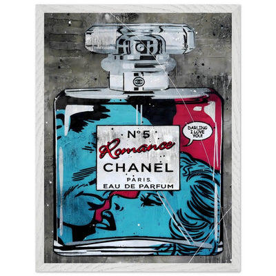 Chanel No. 5 'Romance' Pop Art Print - Iconic Fragrance Art in Your Choice of Frame & Size - Vibrantwalls
