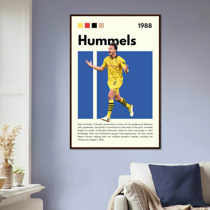 Mats Hummels Borussia Dortmund Football Legends Wall Art - Vibrantwalls