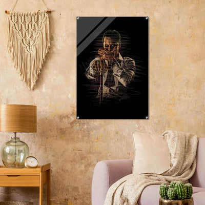Connor McGregor Wall Art – Scribble Art Acrylic Print for Modern Dynamic Home Decor - Vibrantwalls