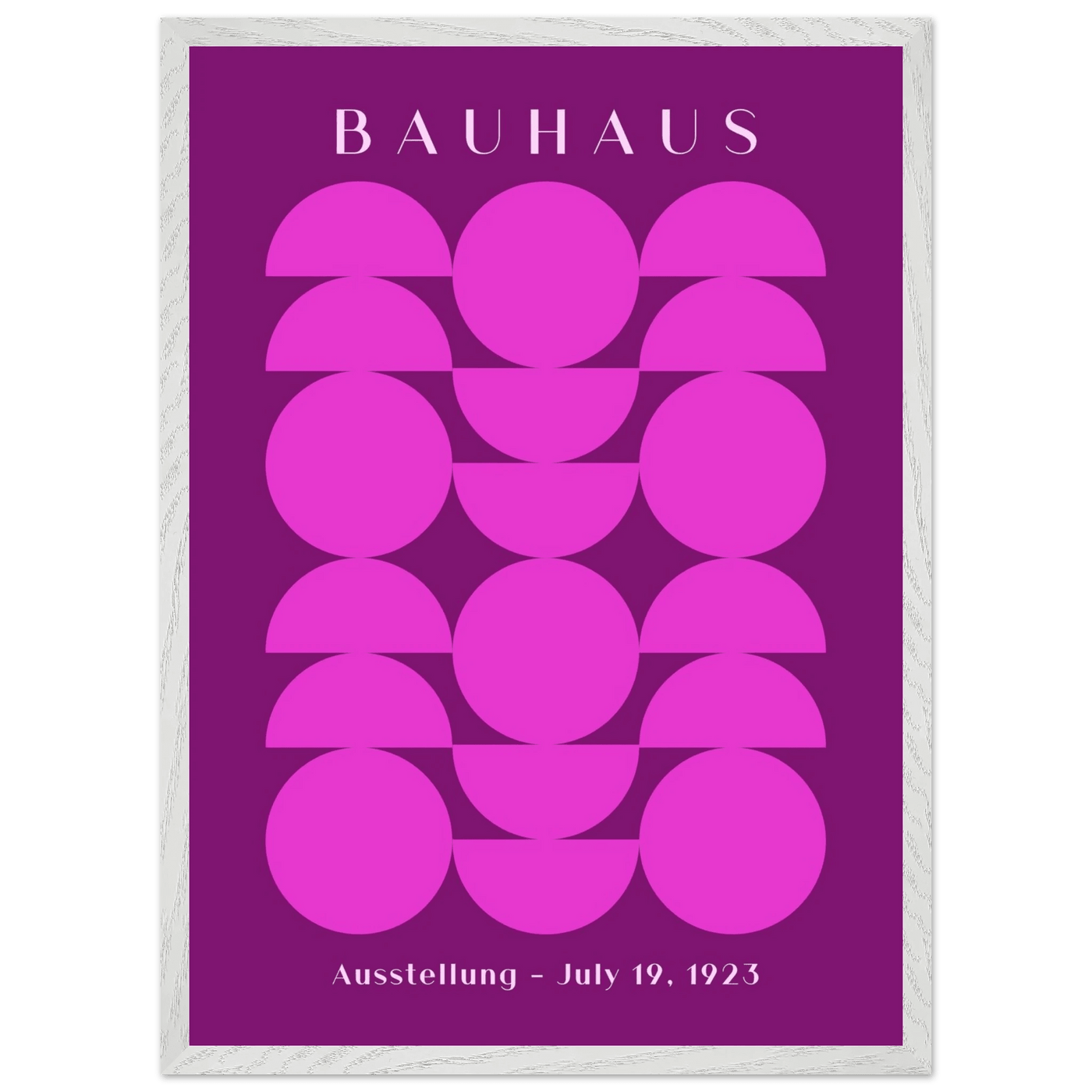 Bauhaus Pink & Purple Abstract - Vibrantwalls