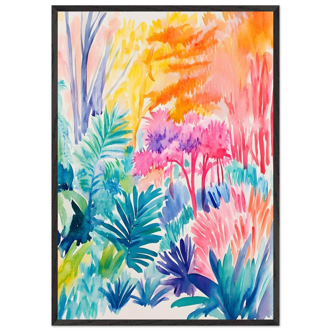 Vibrant Abstract Botanical Matisse Style - Vibrantwalls
