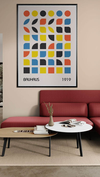 Bauhaus 1919 Geometric Abstract - Vibrantwalls