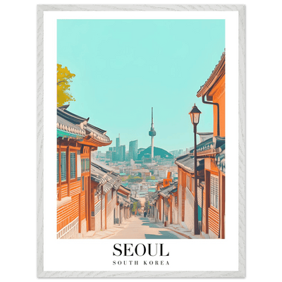 Seoul South Korea Framed Poster – Modern Cityscape & Traditional Charm Wall Art - Vibrantwalls