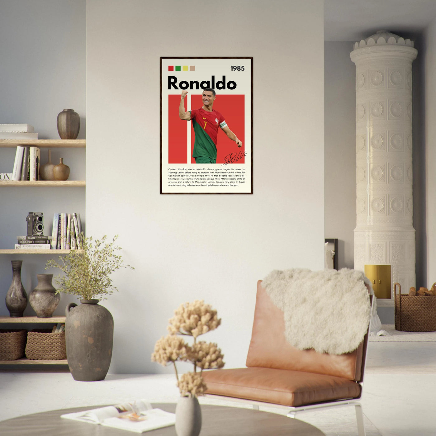 Cristiano Ronaldo Portugal Soccer Framed Football Poster Vibrantwalls