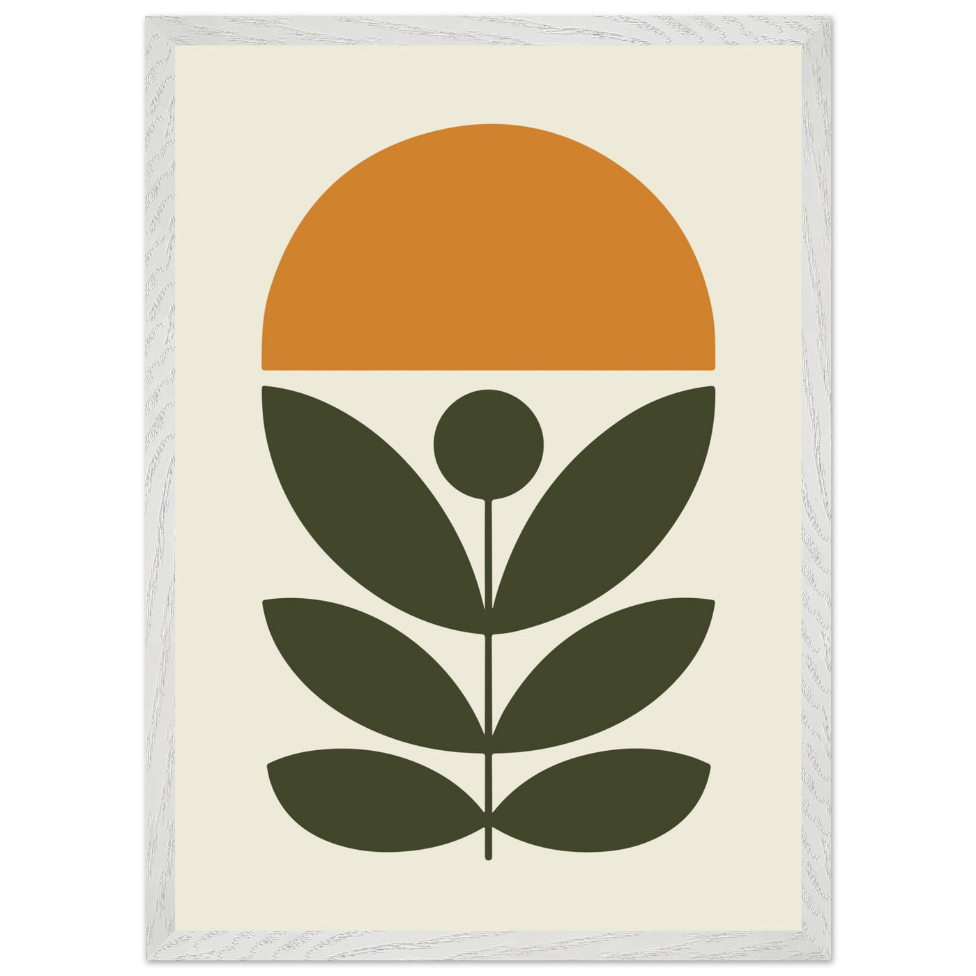 Abstract Botanical Green Plant Modern Art - Vibrantwalls