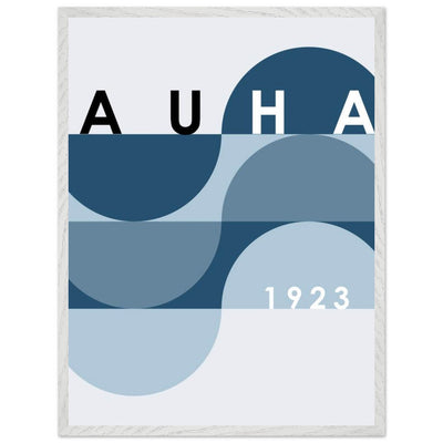 Bauhaus-Style Abstract Poster - The Blue Tunnel Modern Art Print in Various Sizes & Finishes - Vibrantwalls