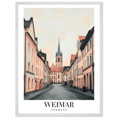 Weimar Germany Framed Poster – Vintage European Cityscape Wall Art with Wooden Frame - Vibrantwalls