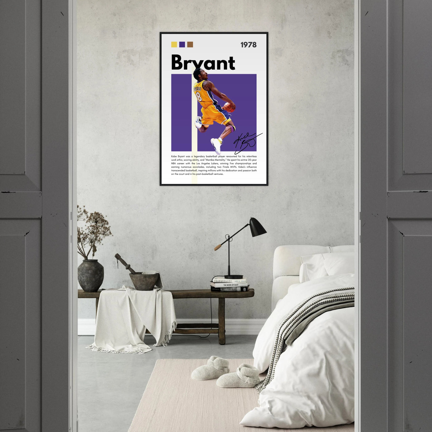 Kobe Bryant Black Mamba Lakers Vintage Poster Vibrantwalls