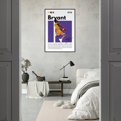 Kobe Bryant Black Mamba Lakers Vintage Poster Vibrantwalls