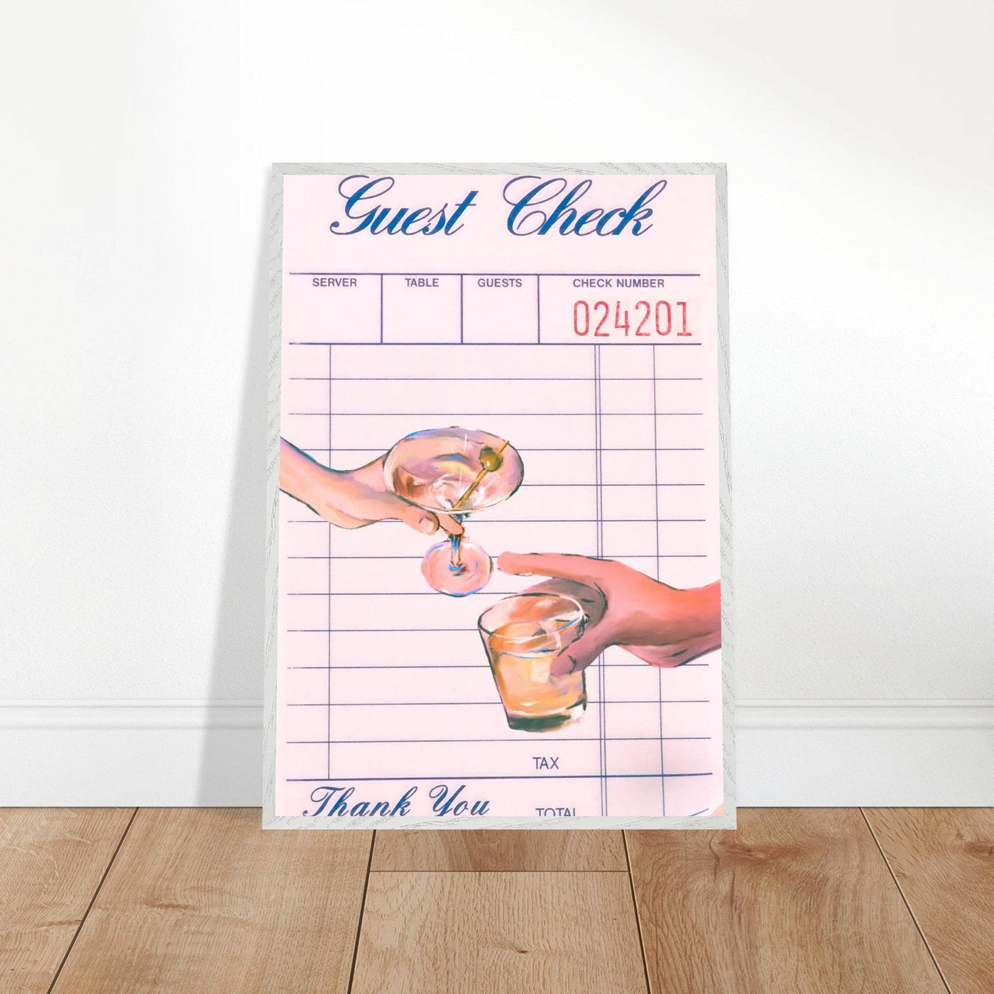 Guest Check Cheers - Vibrantwalls