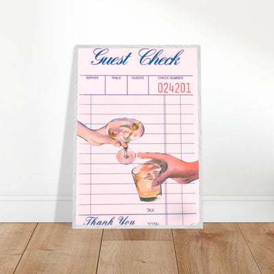Guest Check Cheers - Vibrantwalls