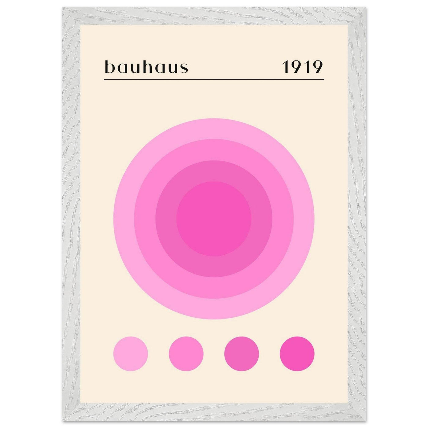 Bauhaus Pink Gradient Circle - Vibrantwalls