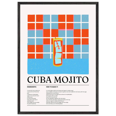 Cuba Mojito Cocktail Recipe - Vibrantwalls
