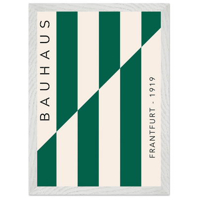 Bauhaus Emerald Green & Cream Modern - Vibrantwalls