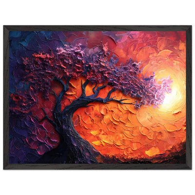 Sunset Hues Vibrant Tree of Life - Vibrantwalls