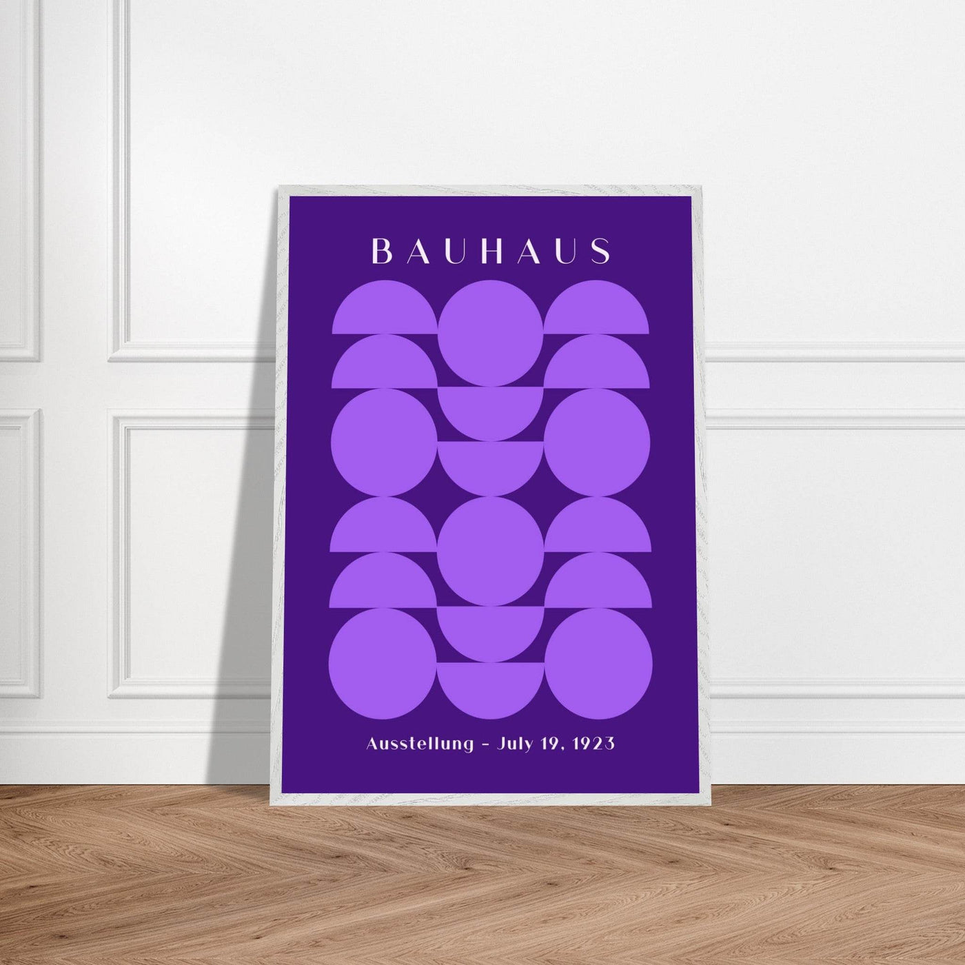 Bauhau 1923 Purple Geometric - Vibrantwalls