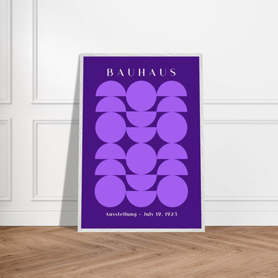 Bauhau 1923 Purple Geometric - Vibrantwalls