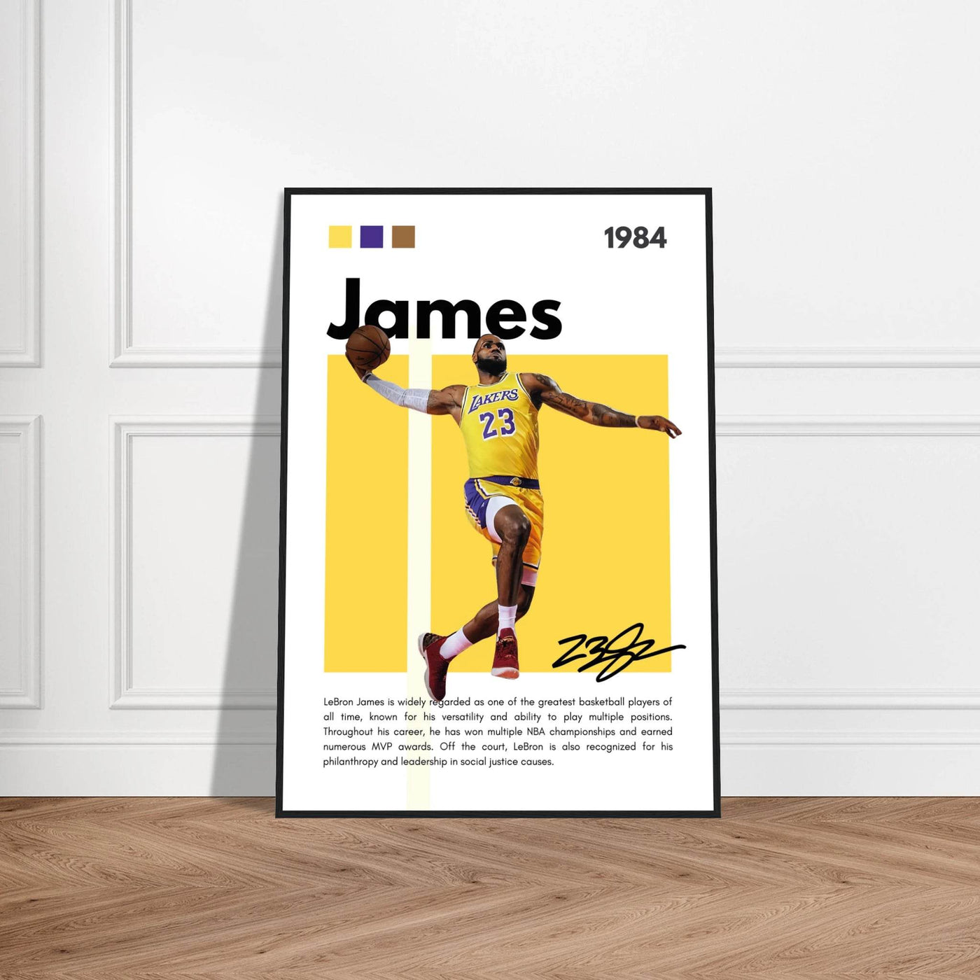 LeBron James King James Lakers Art Print - Vibrantwalls