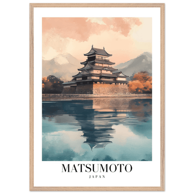 Matsumoto Japan Framed Poster – Serene Travel Wall Art with Wooden Frame - Vibrantwalls