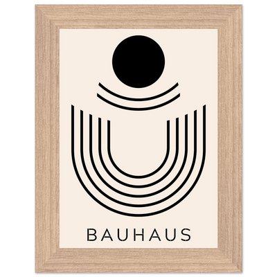 Bauhaus Black & Beige Abstract - Vibrantwalls