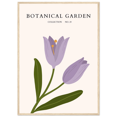 Botanical Garden Lavender Bloom Minimalist Framed Art - Vibrantwalls