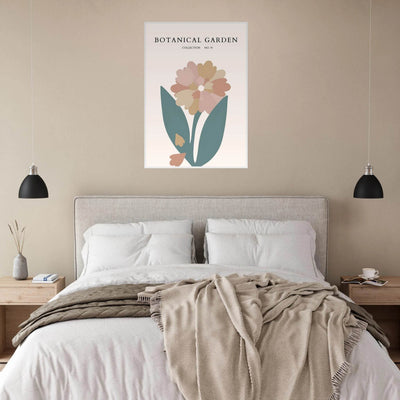 Botanical Garden Framed Poster – Gentle Floral Art Print | Soft Palette Home Decor | Ready-to-Hang - Vibrantwalls