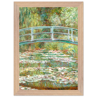 Bridge Over a Pond Art Print - Water Lilies Decorative Artwork for Your Space - Vibrantwalls