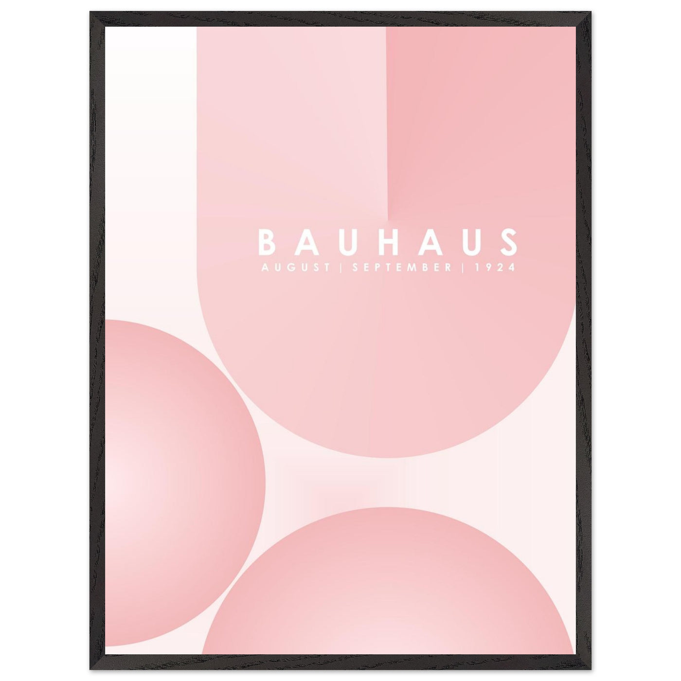 Bauhaus Soft Pink Geometric Design for Contemporary Spaces - Vibrantwalls
