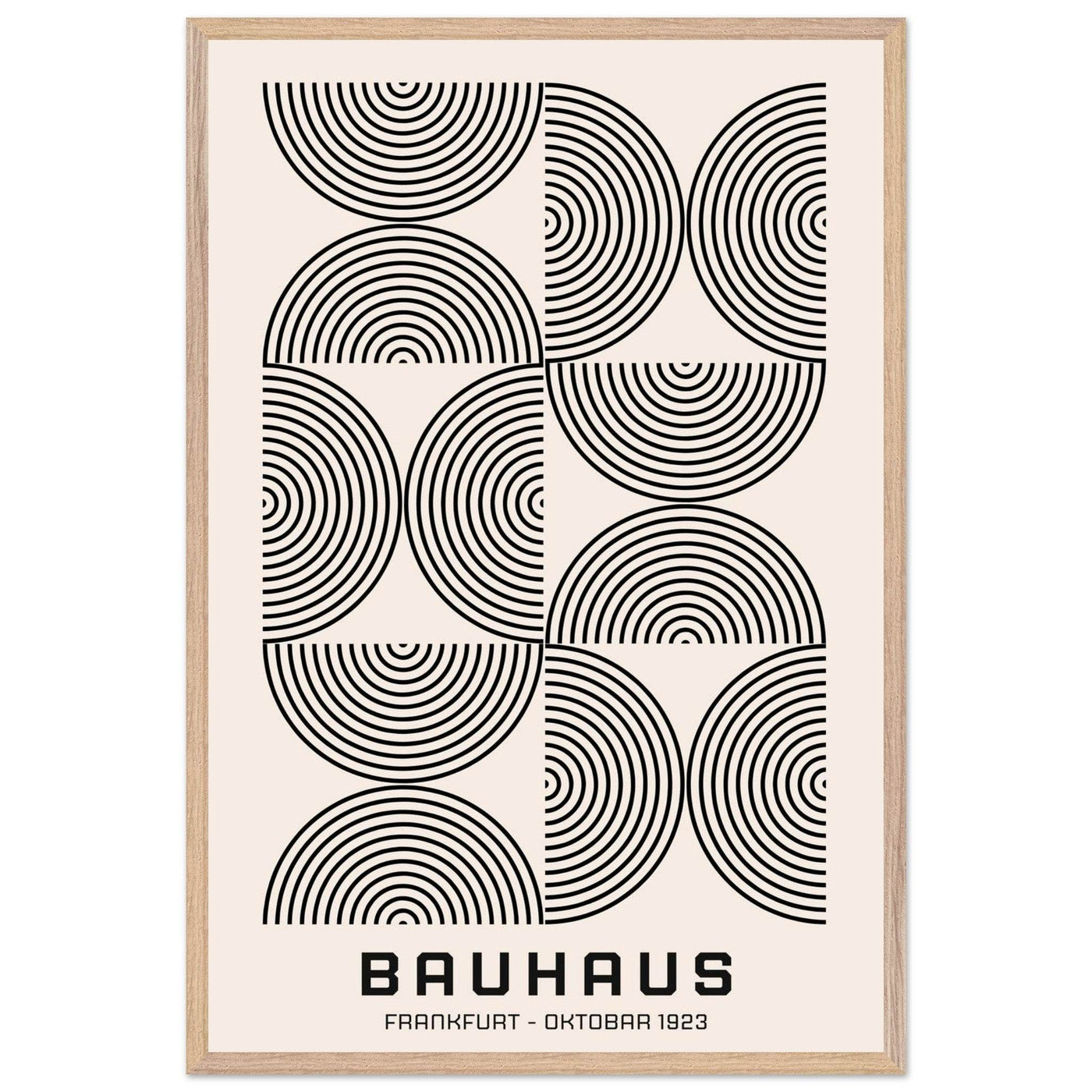 Bauhaus Black & Beige - Vibrantwalls