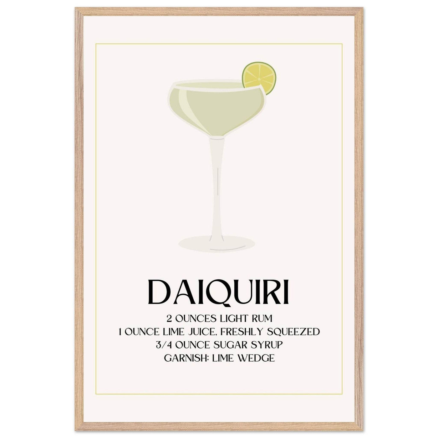 Classic Daiquiri Cocktail Recipe - Vibrantwalls