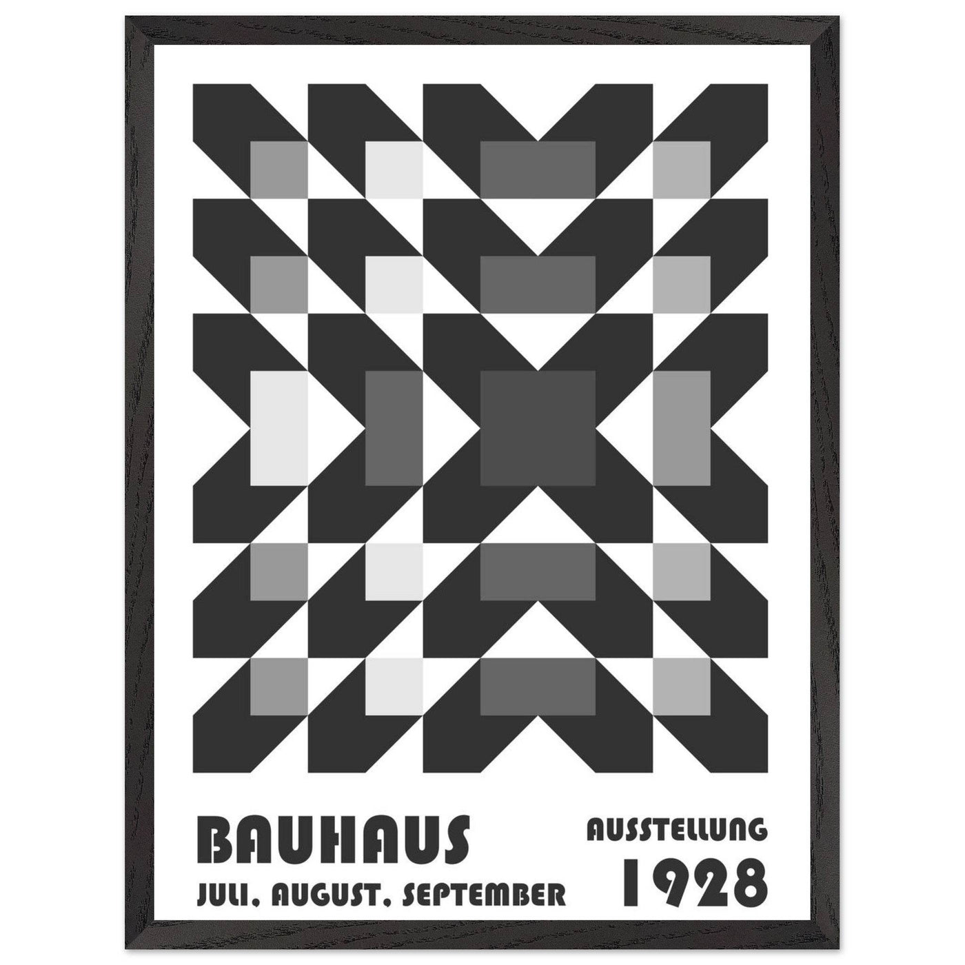 Bauhaus-Style Geometric Grid - Vibrantwalls