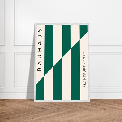 Bauhaus Emerald Green & Cream Modern - Vibrantwalls