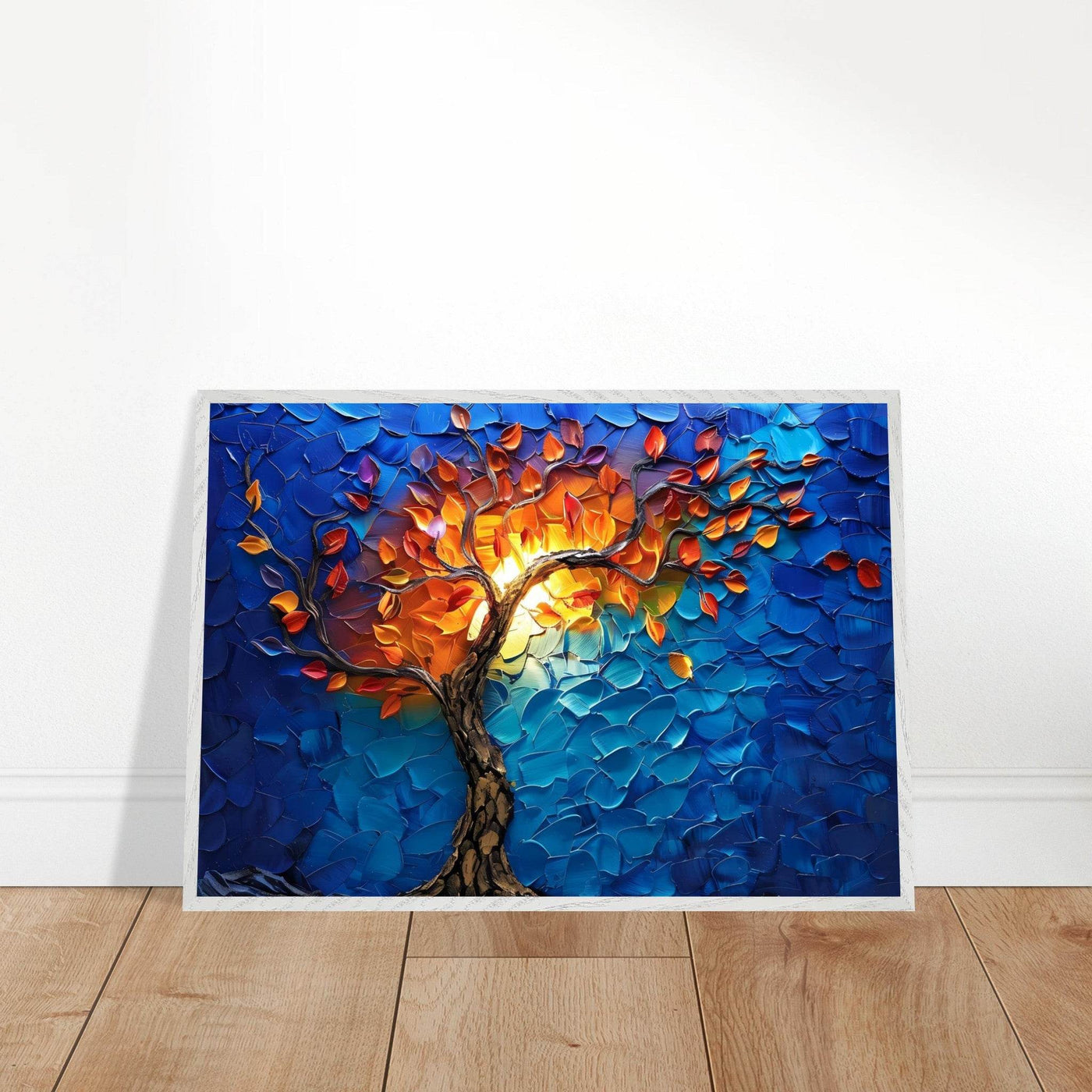 Vibrant Tree of Life Palette Knife Art - Vibrantwalls