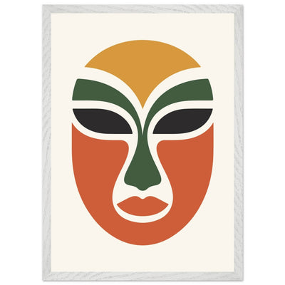 Abstract Tribal Mask - Vibrantwalls