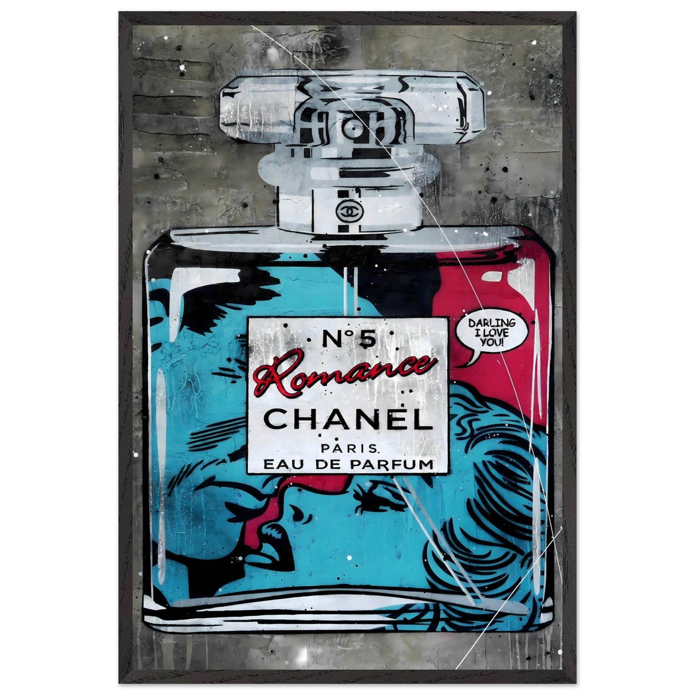Chanel No. 5 'Romance' Pop Art Print - Iconic Fragrance Art in Your Choice of Frame & Size - Vibrantwalls