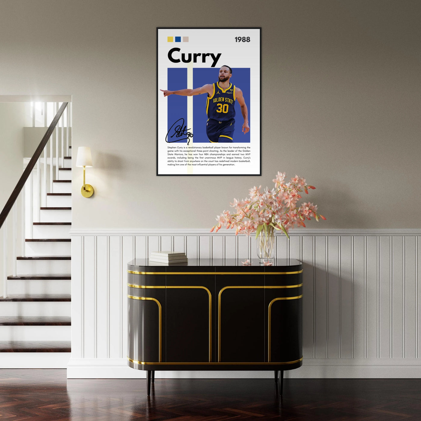 Stephen Curry Chef Curry Warriors Framed Poster Vibrantwalls