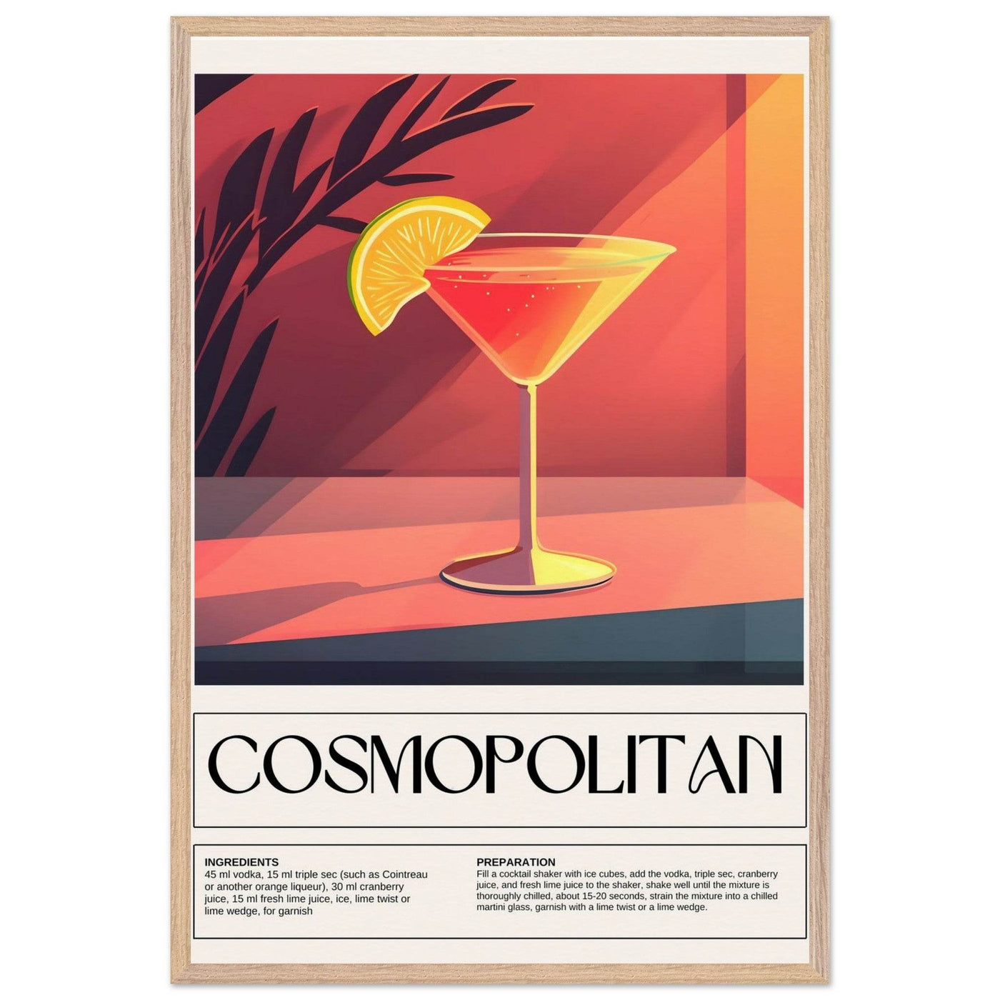 Cosmopolitan Cocktail - Vibrantwalls