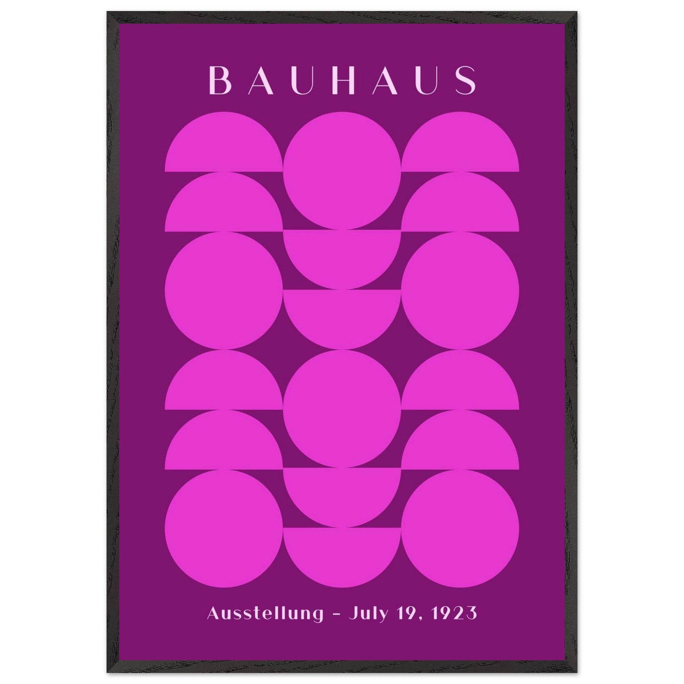 Bauhaus Pink & Purple Abstract - Vibrantwalls