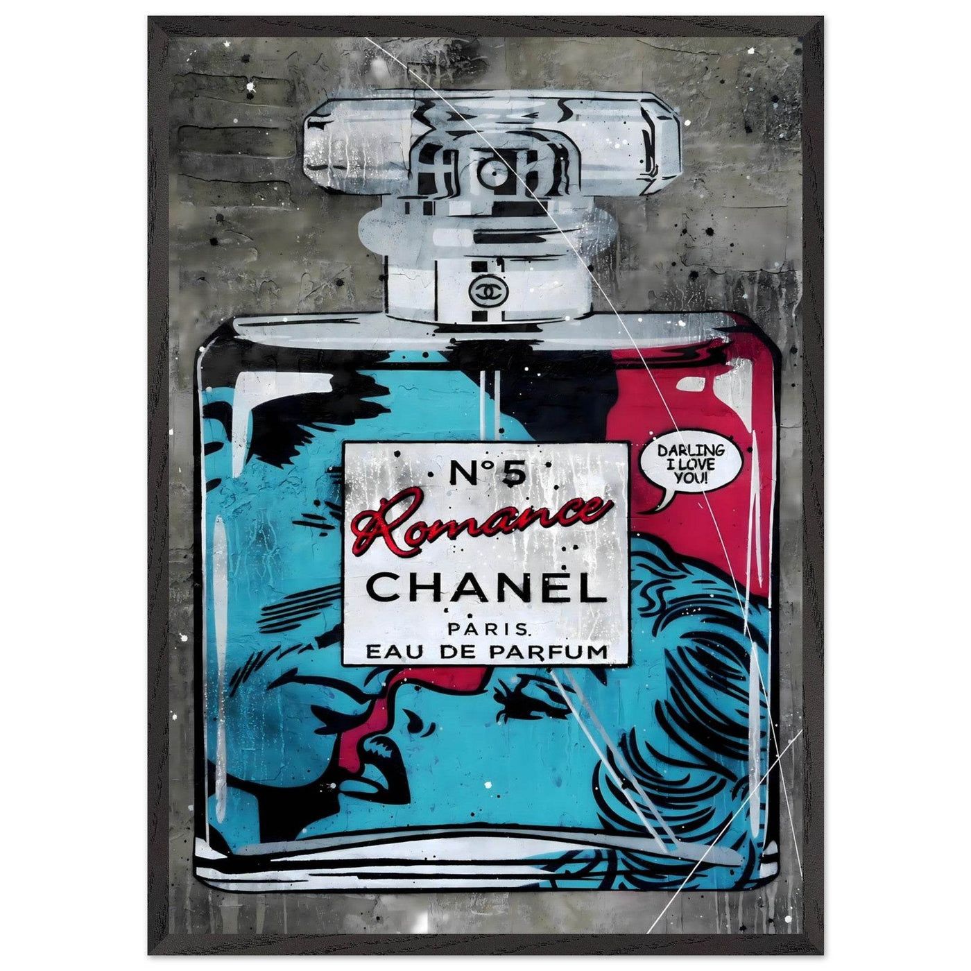 Chanel No. 5 'Romance' Pop Art Print - Iconic Fragrance Art in Your Choice of Frame & Size - Vibrantwalls