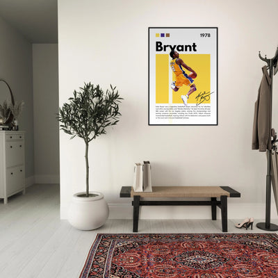 Kobe Bryant Number 24 Lakers Modern Print Vibrantwalls