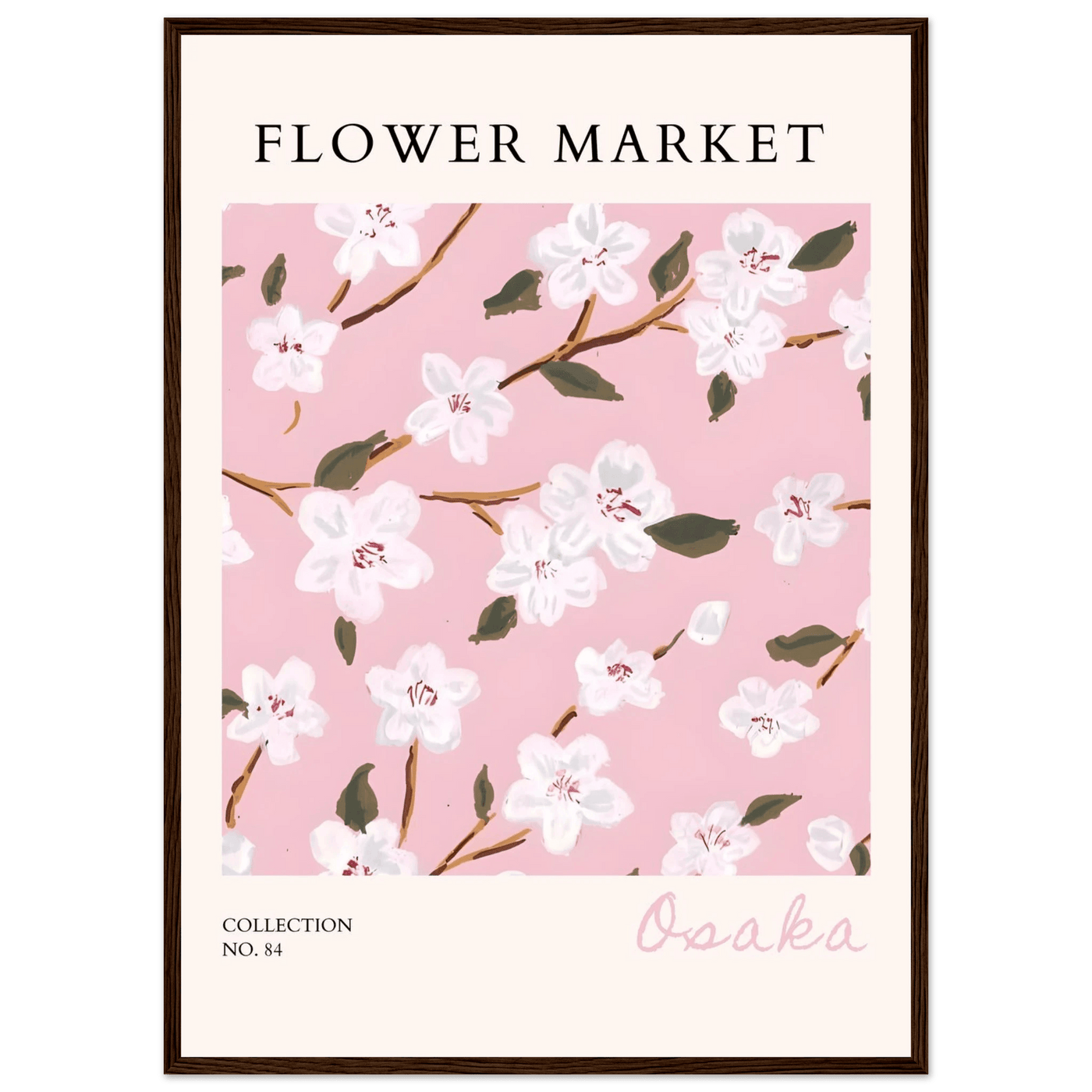Sakura Pink Bloom Framed Poster – Delicate Floral Art Print | Ready-to-Hang in Your Choice of Frame - Vibrantwalls