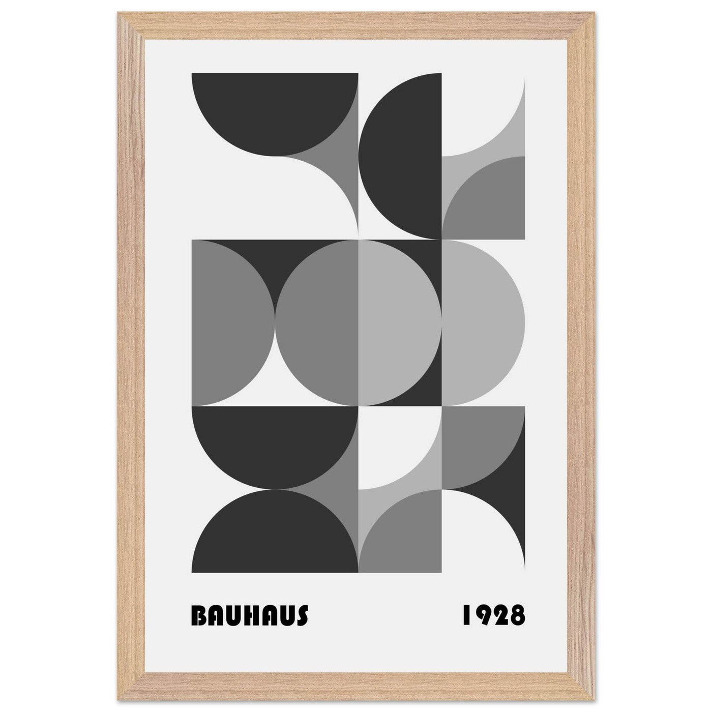 Bauhaus 1928 - Geometric Monochrome - Vibrantwalls