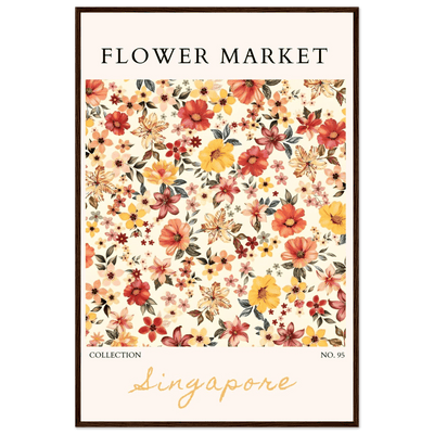 Flower Market Collection Framed Posters – Vibrant Floral Art Prints | Ready-to-Hang in Your Choice of Frame - Vibrantwalls