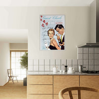 Retro Romance Cocktail Date Night Wall Art - Vibrantwalls